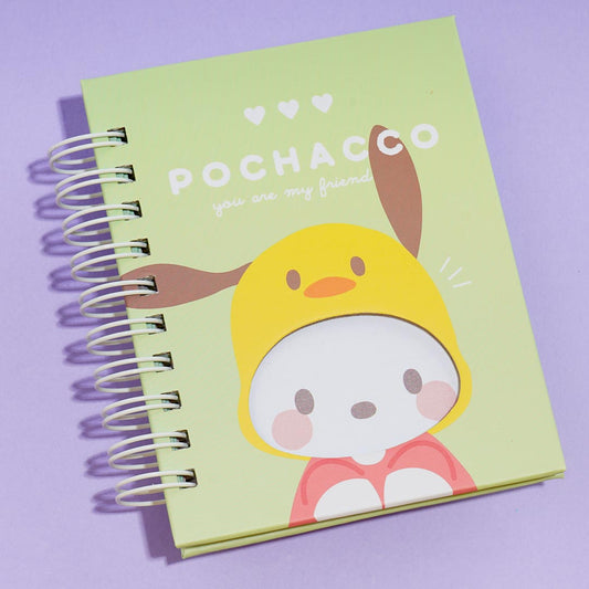 Pochacco Chick Die-Cut Mini Spiral Notebook