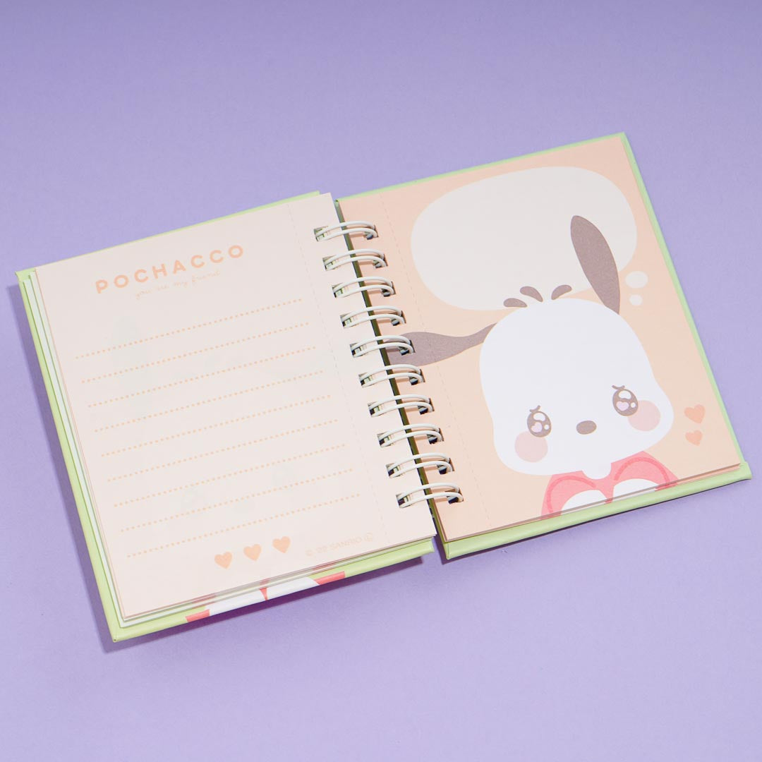 Pochacco Chick Die-Cut Mini Spiral Notebook