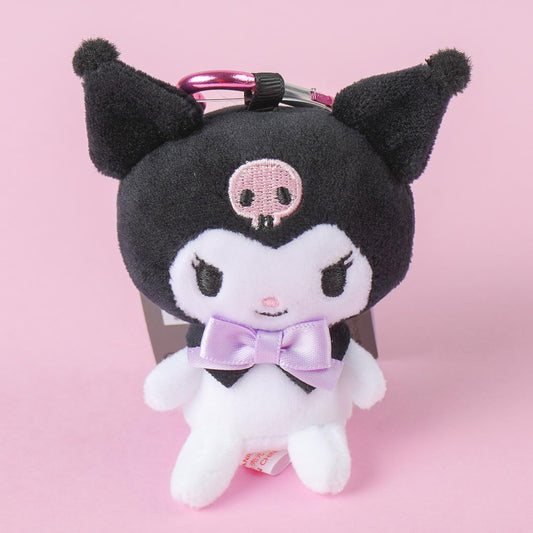 Kuromi Plushie Charm With Heart Carabiner - Mini