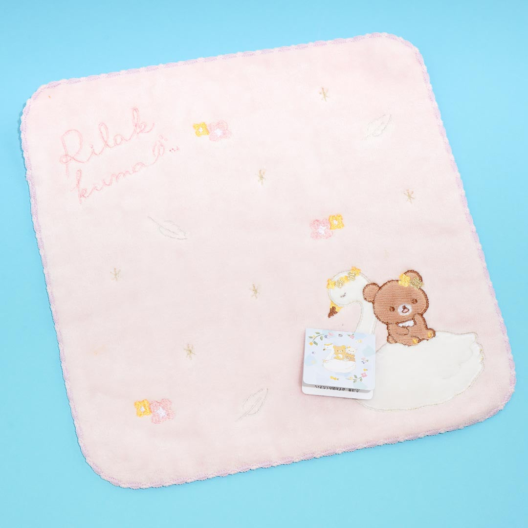 Rilakkuma & Swan Flower Wreath Mini Towel