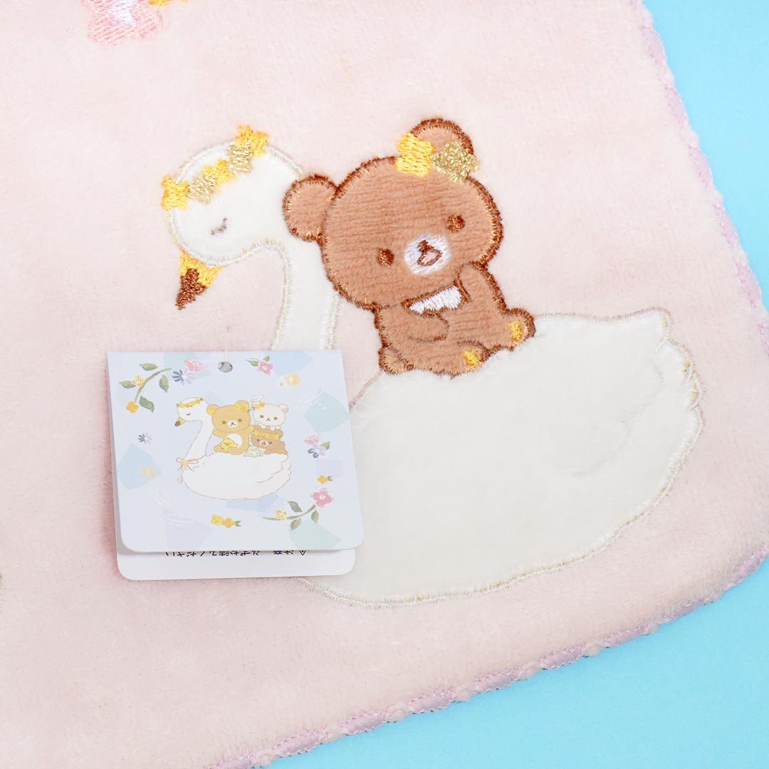 Rilakkuma & Swan Flower Wreath Mini Towel