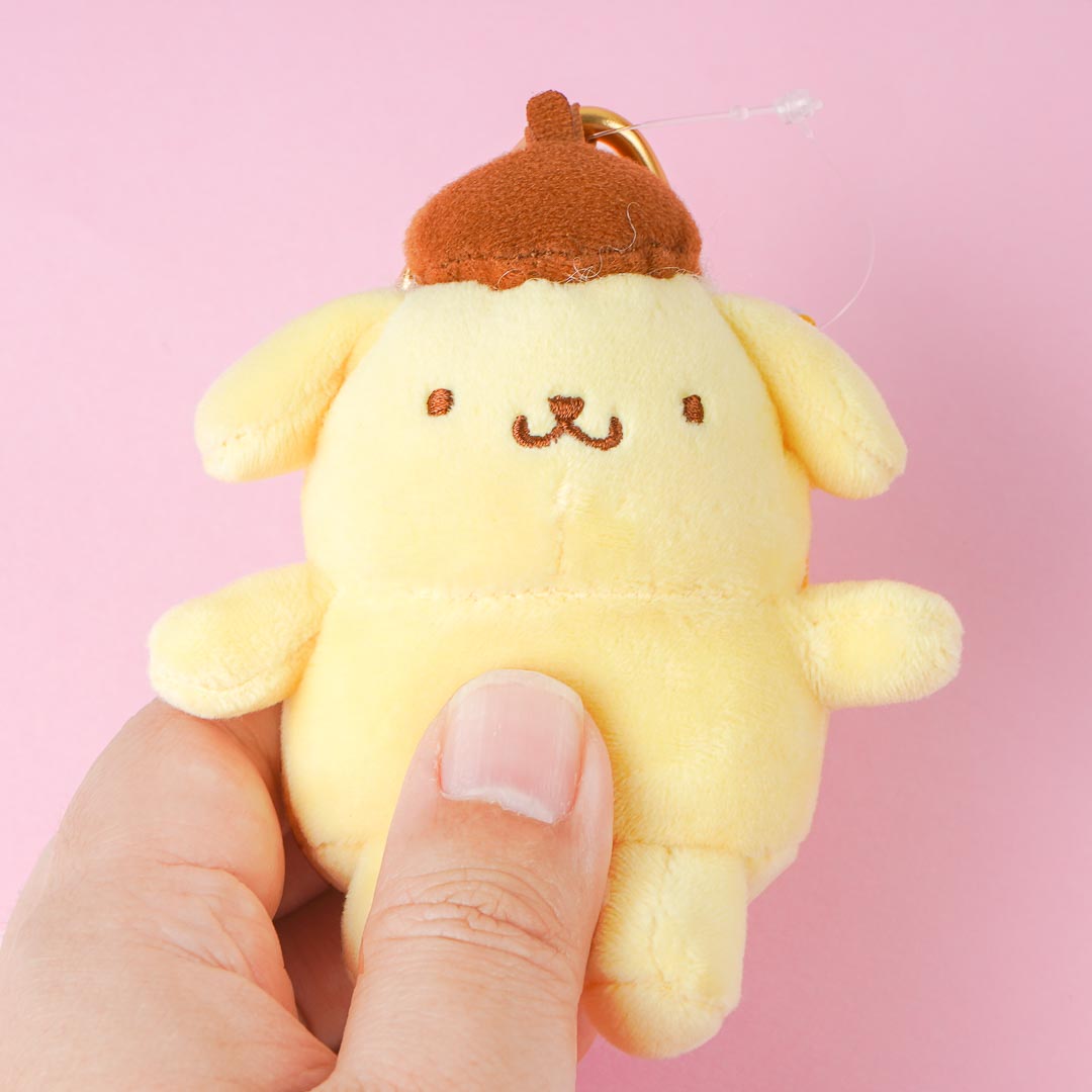 Pompompurin Plushie Charm With Heart Carabiner - Mini