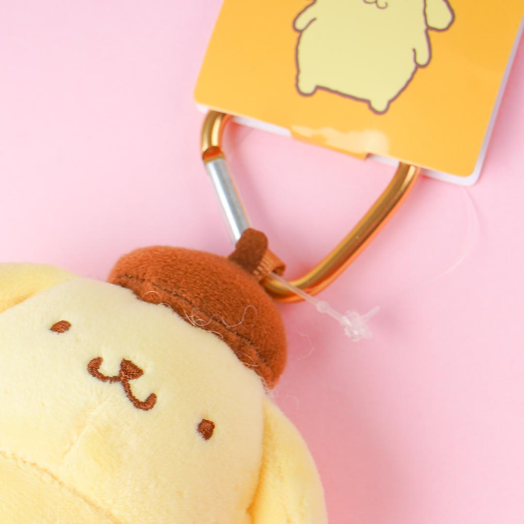Pompompurin Plushie Charm With Heart Carabiner - Mini