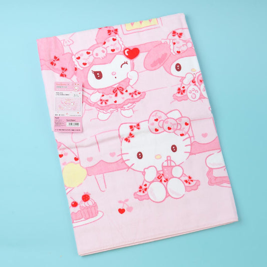 Sanrio Characters Heartful Hotel Bath Towel