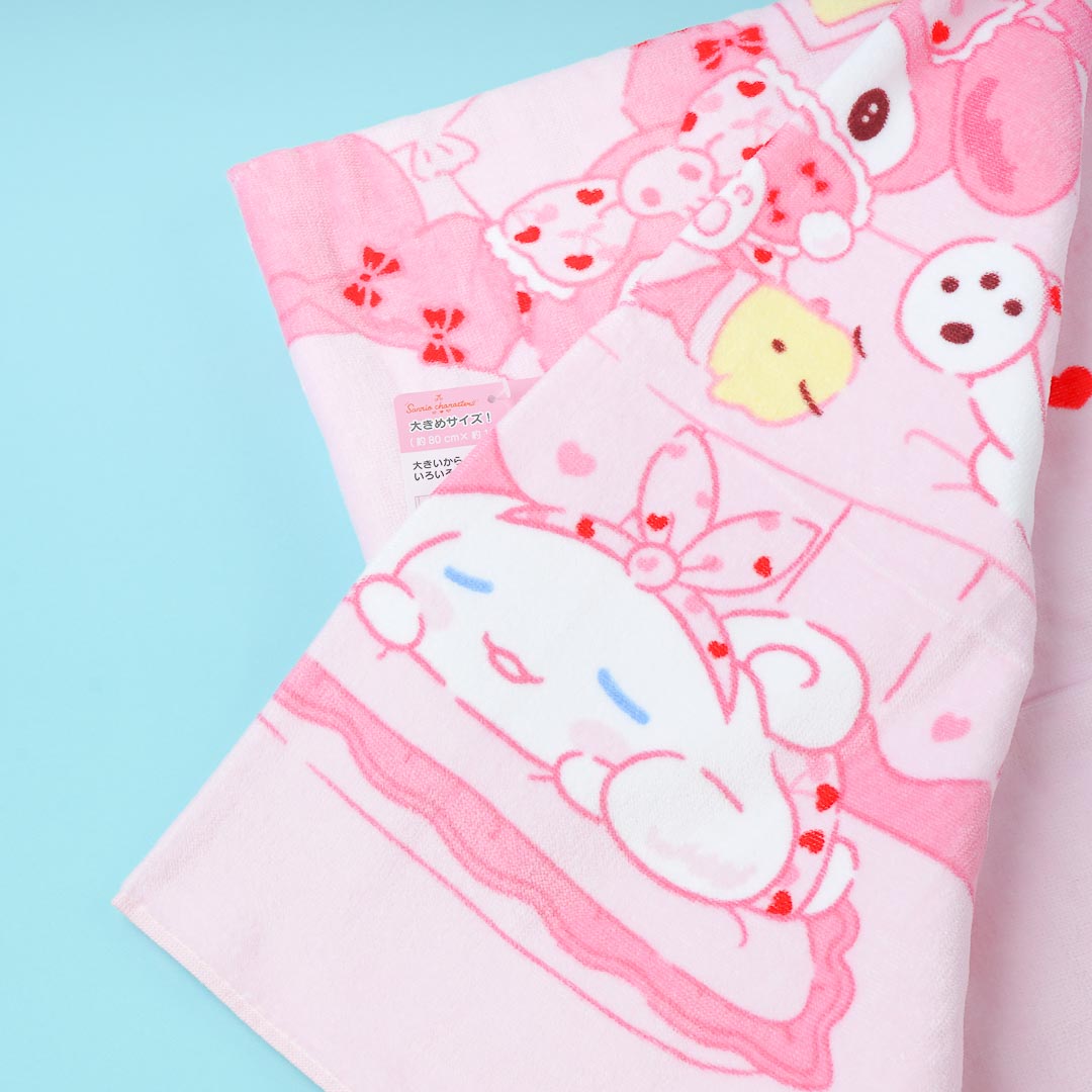 Sanrio Characters Heartful Hotel Bath Towel