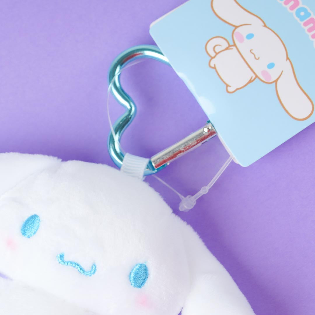 Cinnamoroll Plushie Charm With Heart Carabiner - Mini