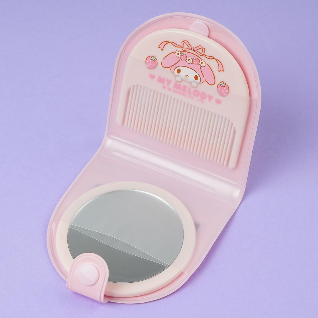 My Melody Strawberry Princess Mirror & Comb Set