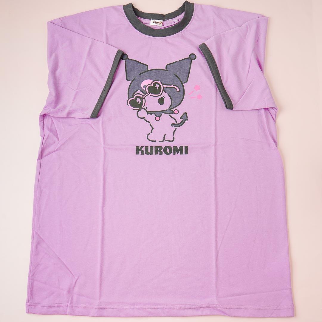 Kuromi Heart Sunglasses Ringer T-Shirt