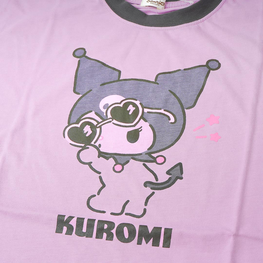 Kuromi Heart Sunglasses Ringer T-Shirt