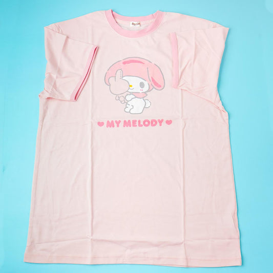 My Melody Hugging Plushie Ringer T-Shirt