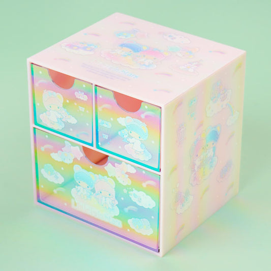 Little Twin Stars Cloudy Rainbow 2-Tier Drawer Chest