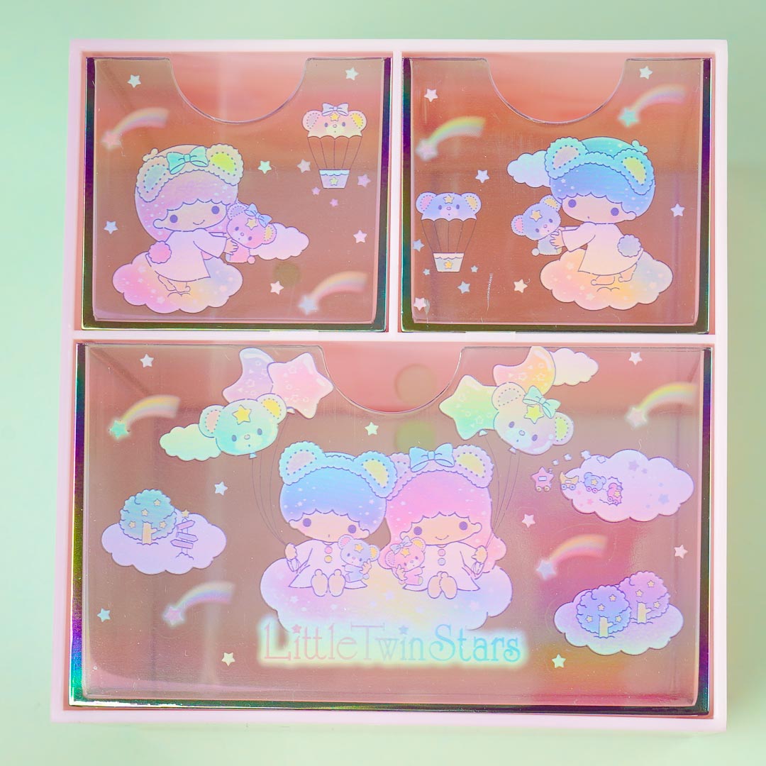 Little Twin Stars Cloudy Rainbow 2-Tier Drawer Chest