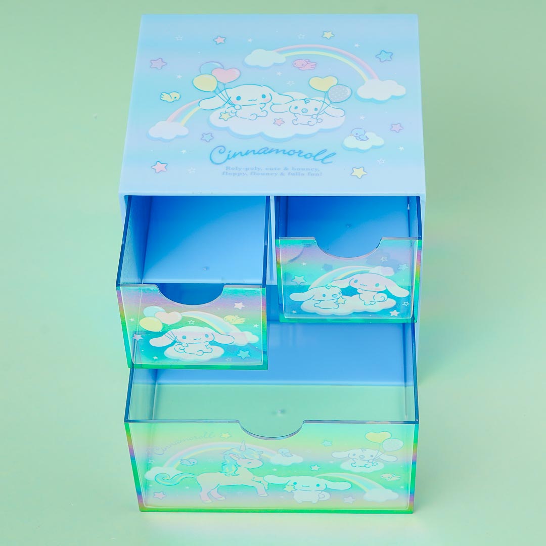 Cinnamoroll Starry Rainbow 2-Tier Drawer Chest