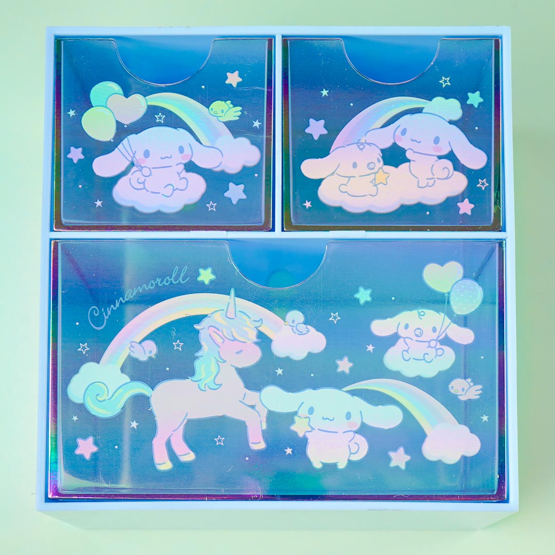 Cinnamoroll Starry Rainbow 2-Tier Drawer Chest