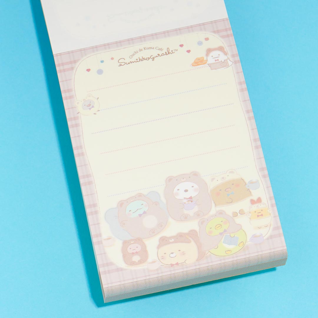 Sumikko Gurashi Ouchi De Kuma Cafe Mini Memo Pad Set