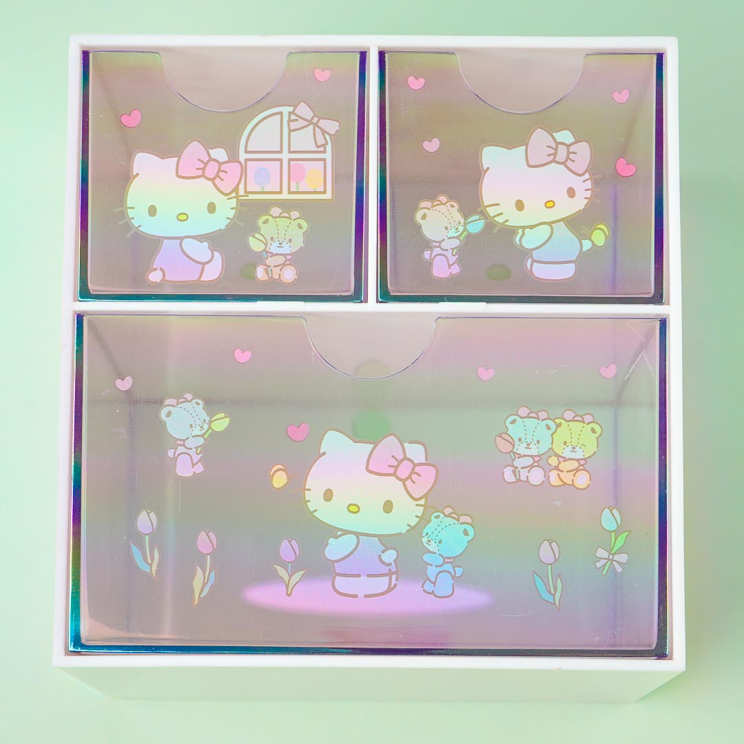 Hello Kitty Flowery Rainbow 2-Tier Drawer Chest