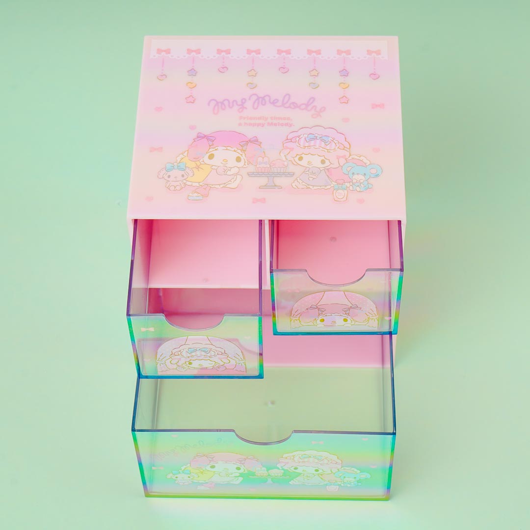 My Melody Sweet Rainbow 2-Tier Drawer Chest