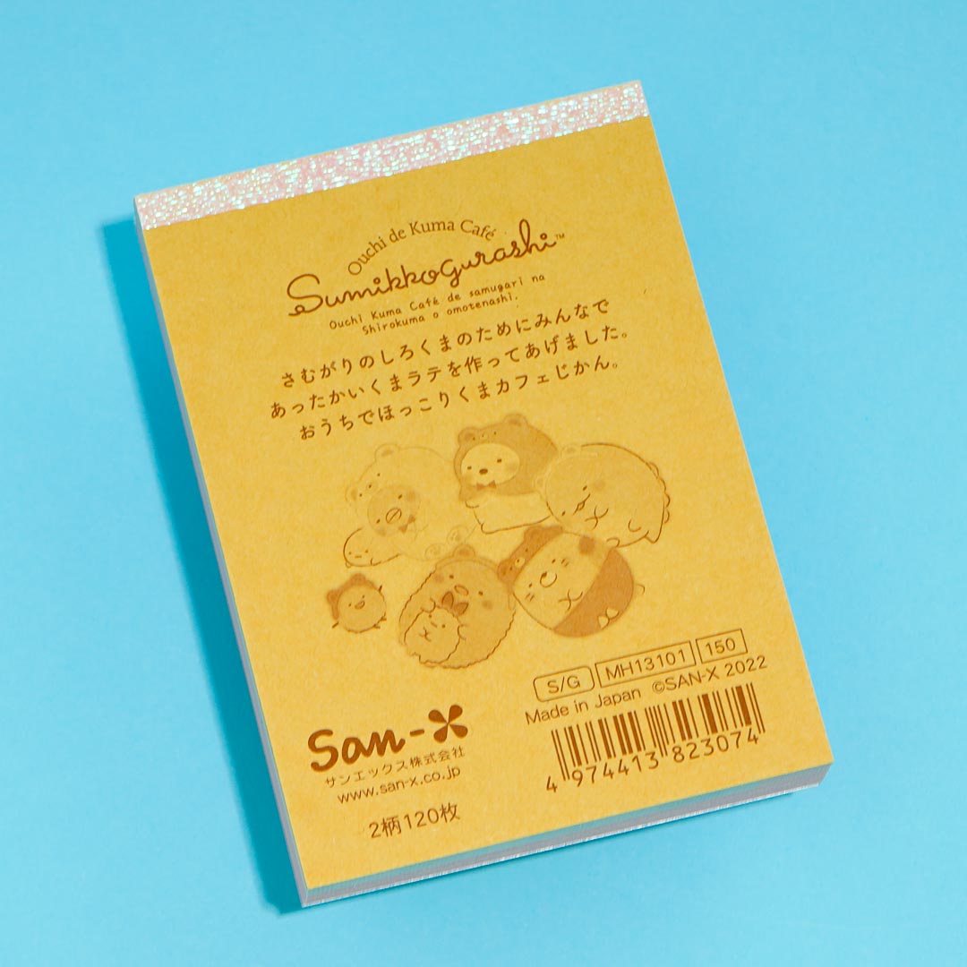 Sumikko Gurashi Ouchi De Kuma Cafe Mini Memo Pad Set