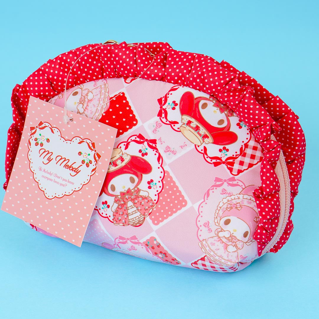 My Melody Prairie Frilly Oval Pouch