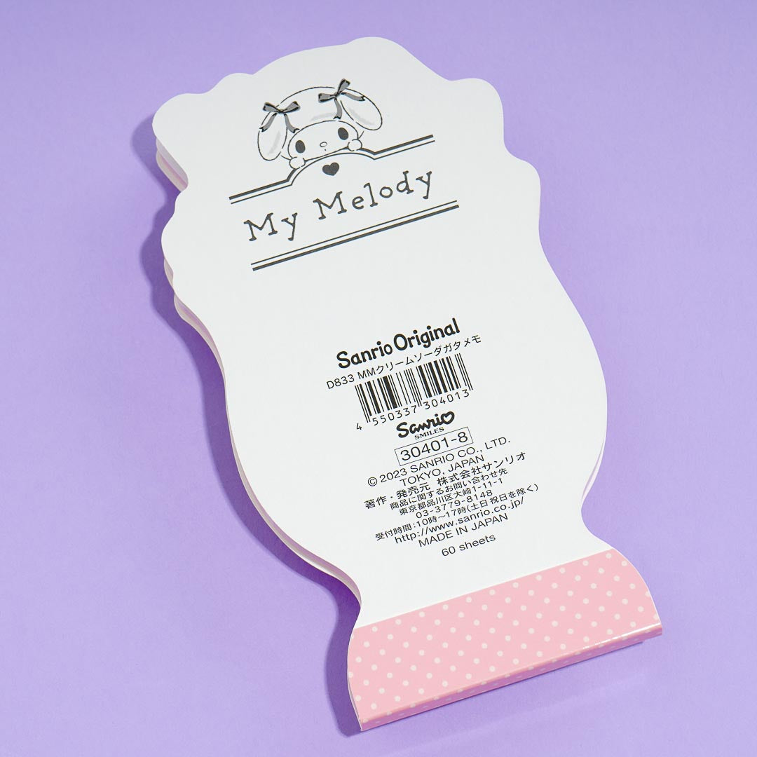 My Melody Cream Soda Die-Cut Memo Pad