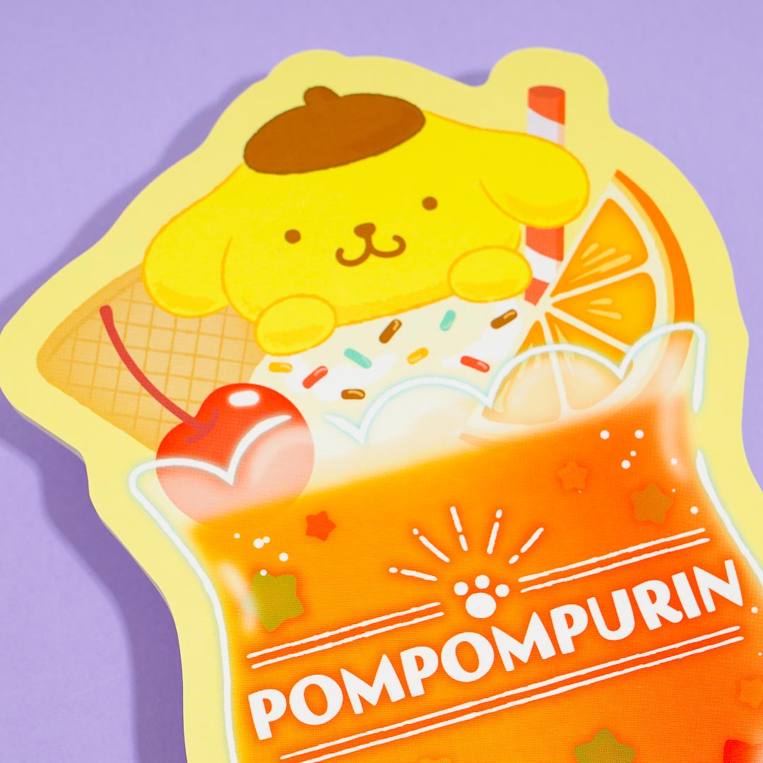 Pompompurin Cream Soda Die-Cut Memo Pad
