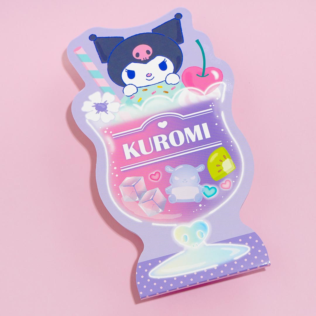 Kuromi Cream Soda Die-Cut Memo Pad