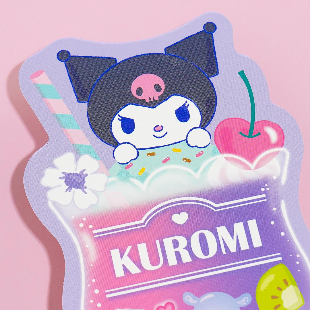 Kuromi Cream Soda Die-Cut Memo Pad