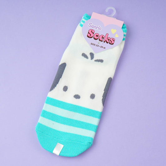 Pochacco Peekaboo Striped Ankle Socks