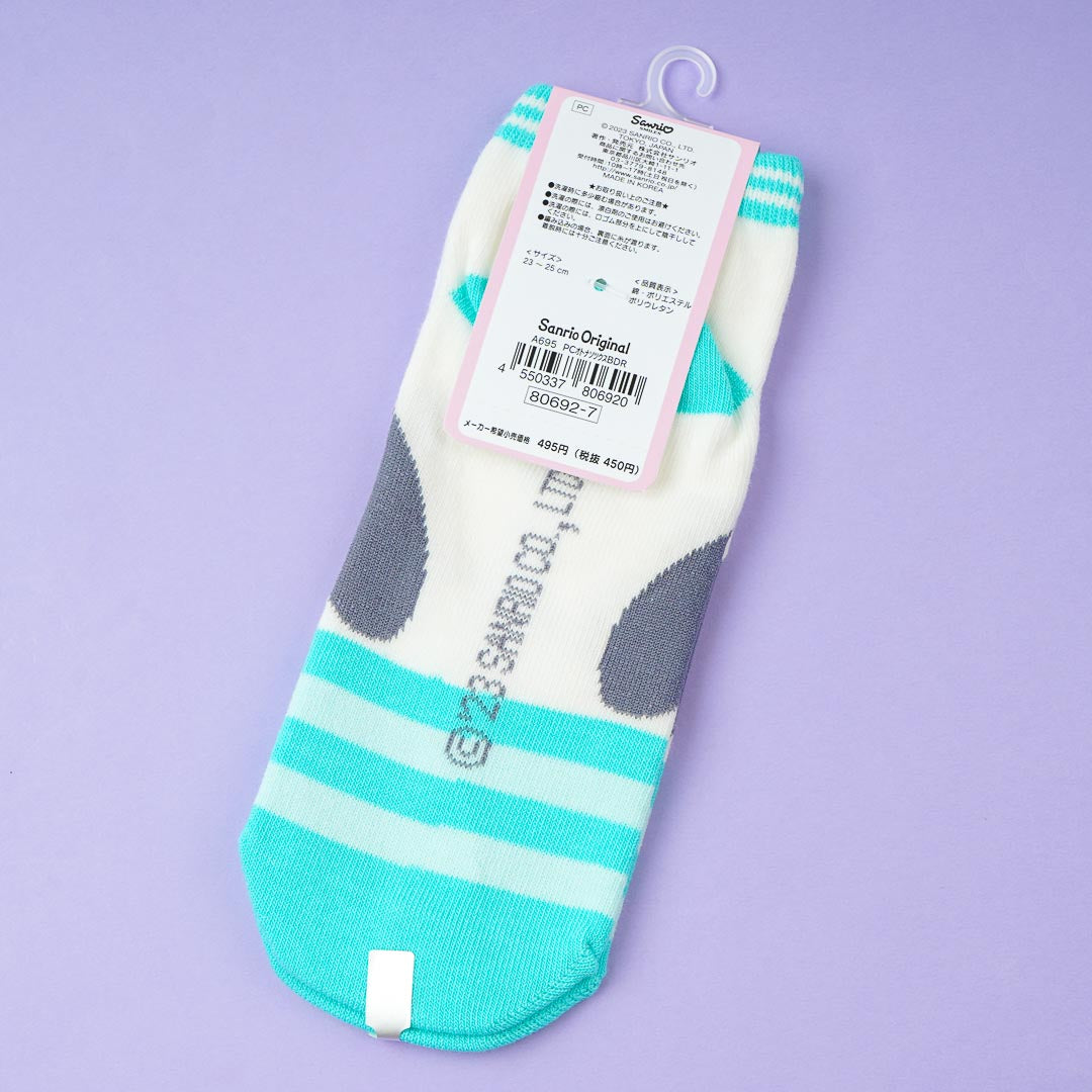 Pochacco Peekaboo Striped Ankle Socks
