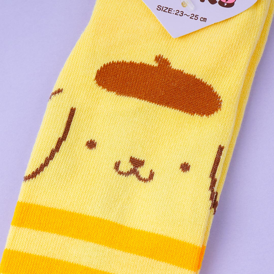 Pompompurin Peekaboo Striped Ankle Socks