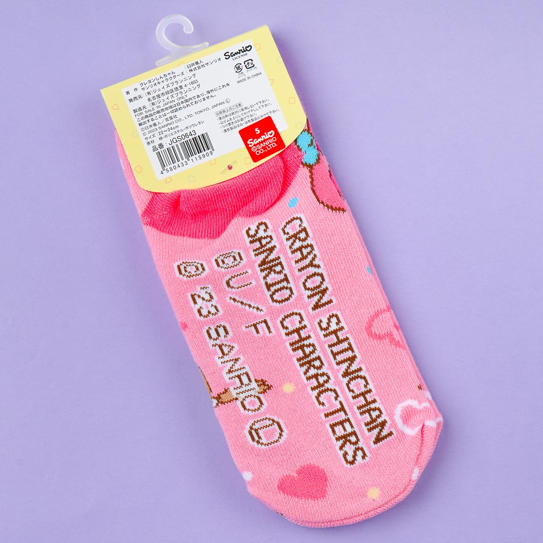 Sanrio Characters x Crayon Shin-Chan Socks - My Melody & Nene