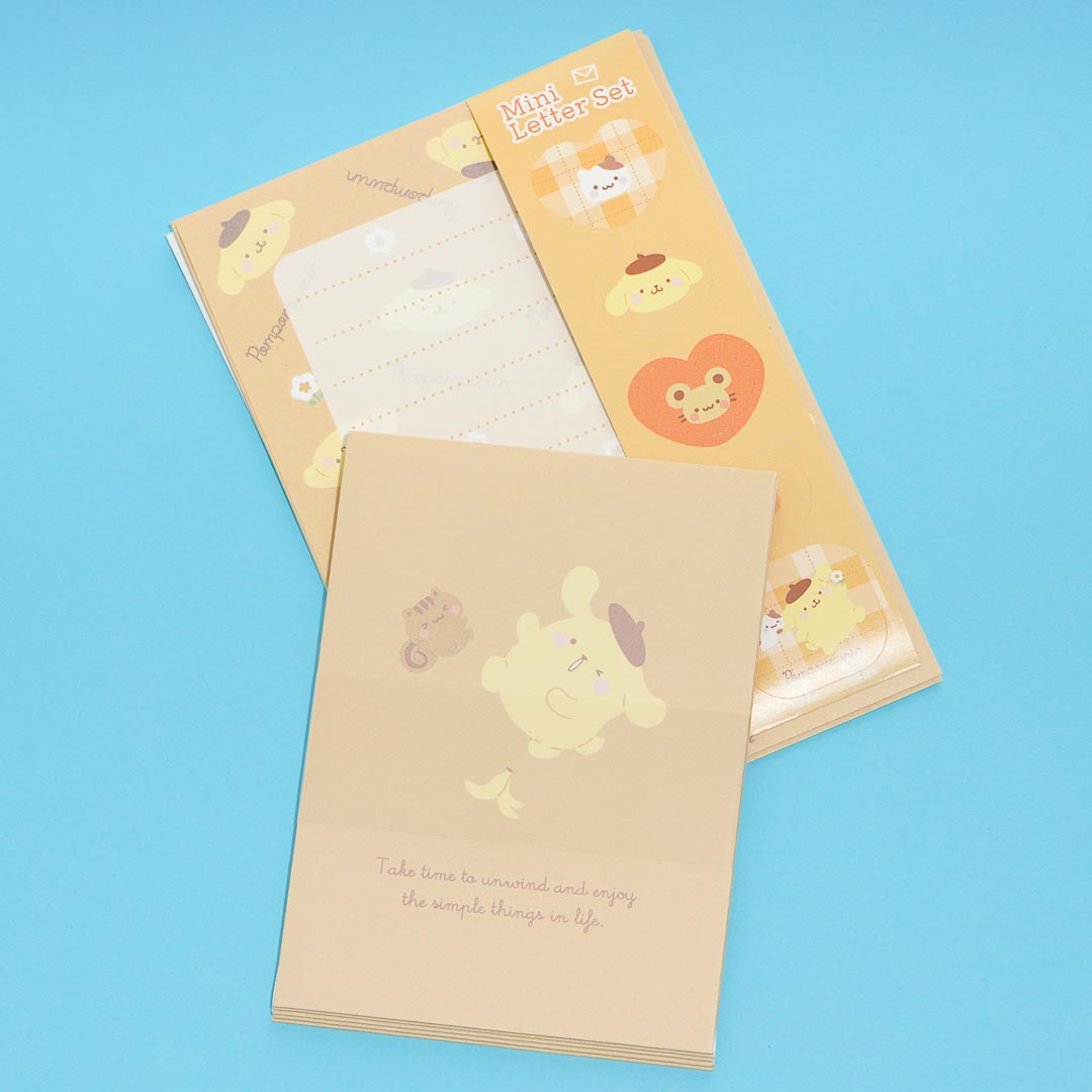 Pompompurin & Muffin Banana Split Mini Letter Set