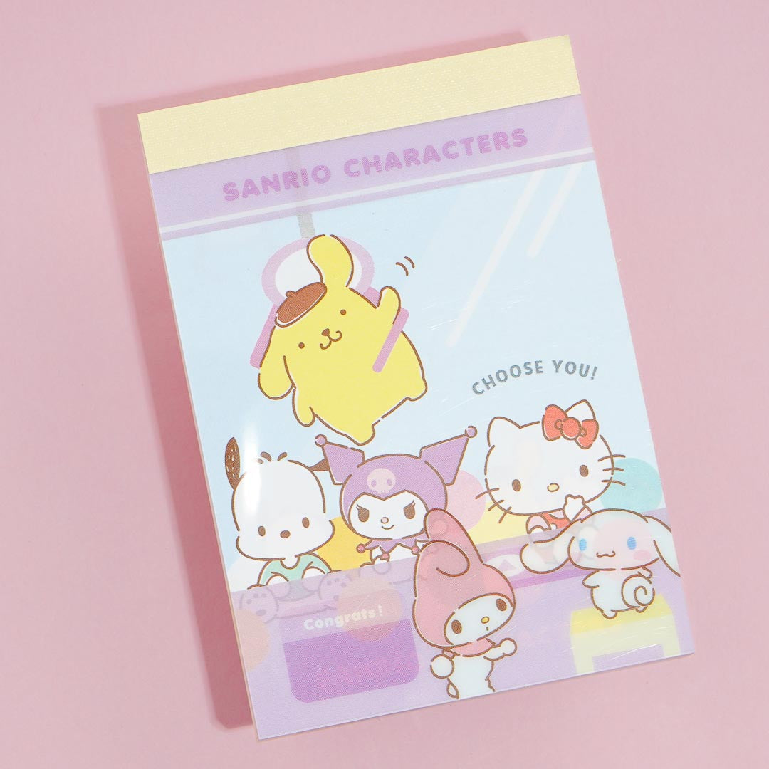 Sanrio Characters Crane Game Mini Memo Pad