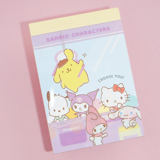 Sanrio Characters Crane Game Mini Memo Pad