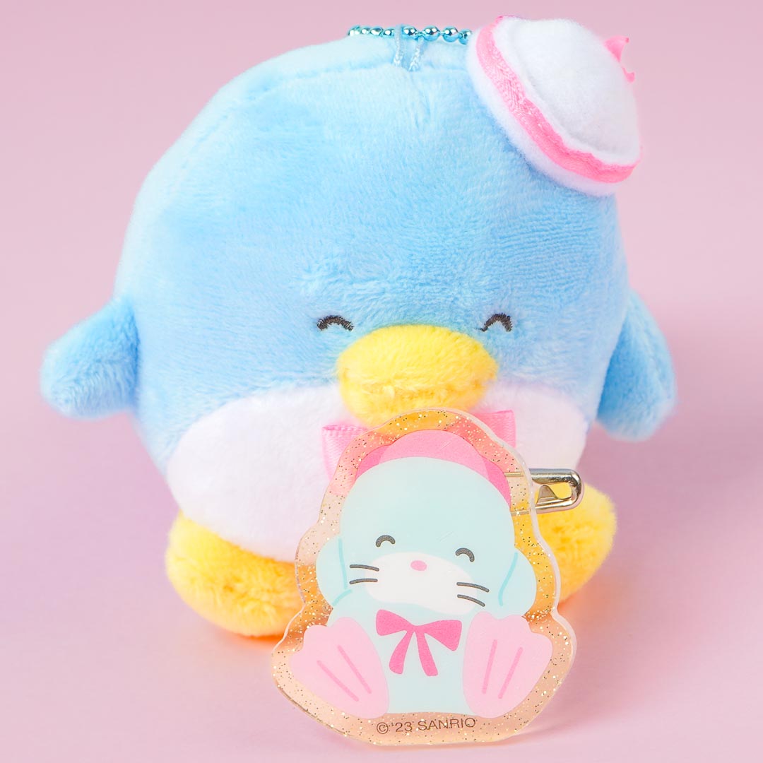 Tuxedosam & Chip Plush Charm With Acrylic Badge