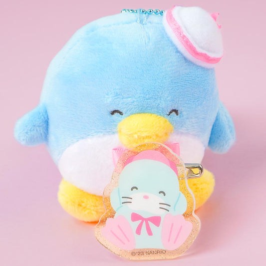Tuxedosam & Chip Plush Charm With Acrylic Badge