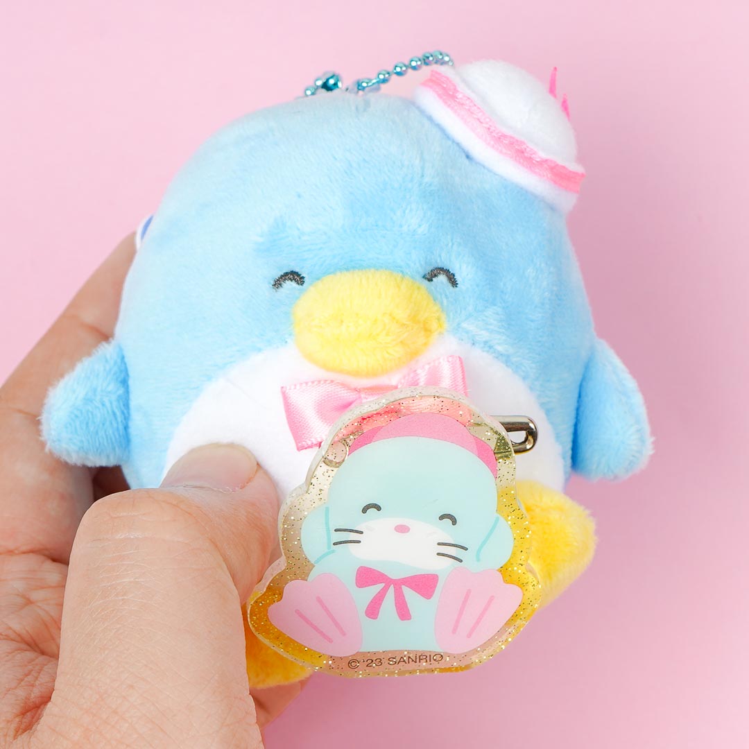 Tuxedosam & Chip Plush Charm With Acrylic Badge