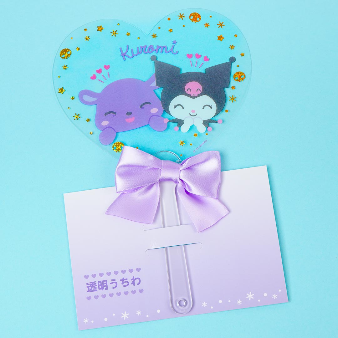 Kuromi & Baku Transparent Uchiwa Fan