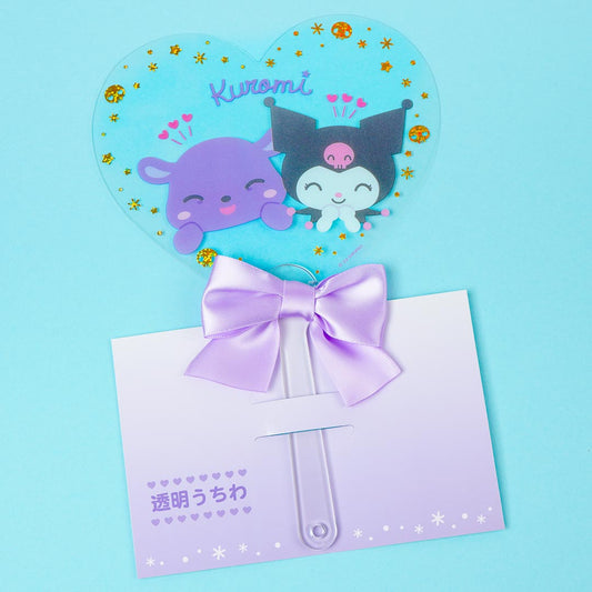 Kuromi & Baku Transparent Uchiwa Fan