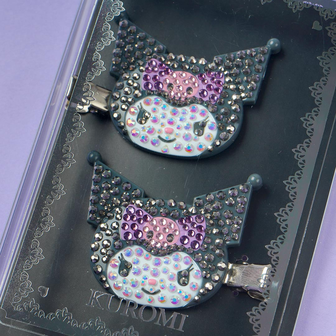 Kuromi Bejeweled Hair Clip Set - 2 pcs
