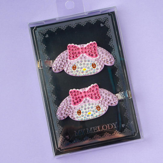 My Melody Bejeweled Hair Clip Set - 2 pcs