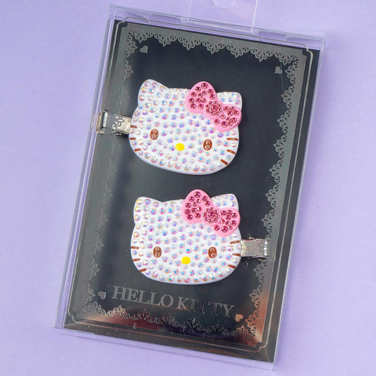 Hello Kitty Bejeweled Hair Clip Set - 2 pcs