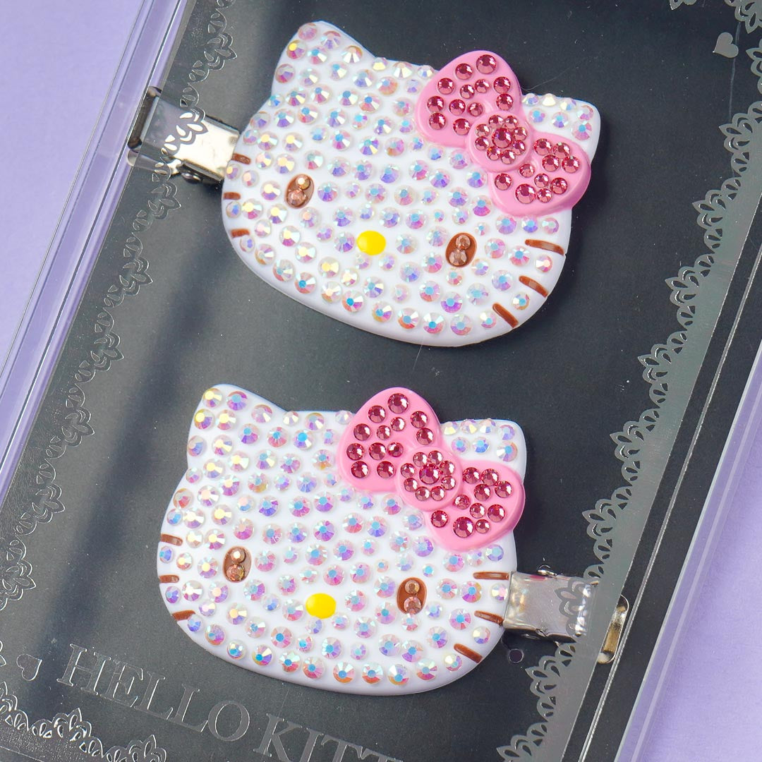 Hello Kitty Bejeweled Hair Clip Set - 2 pcs