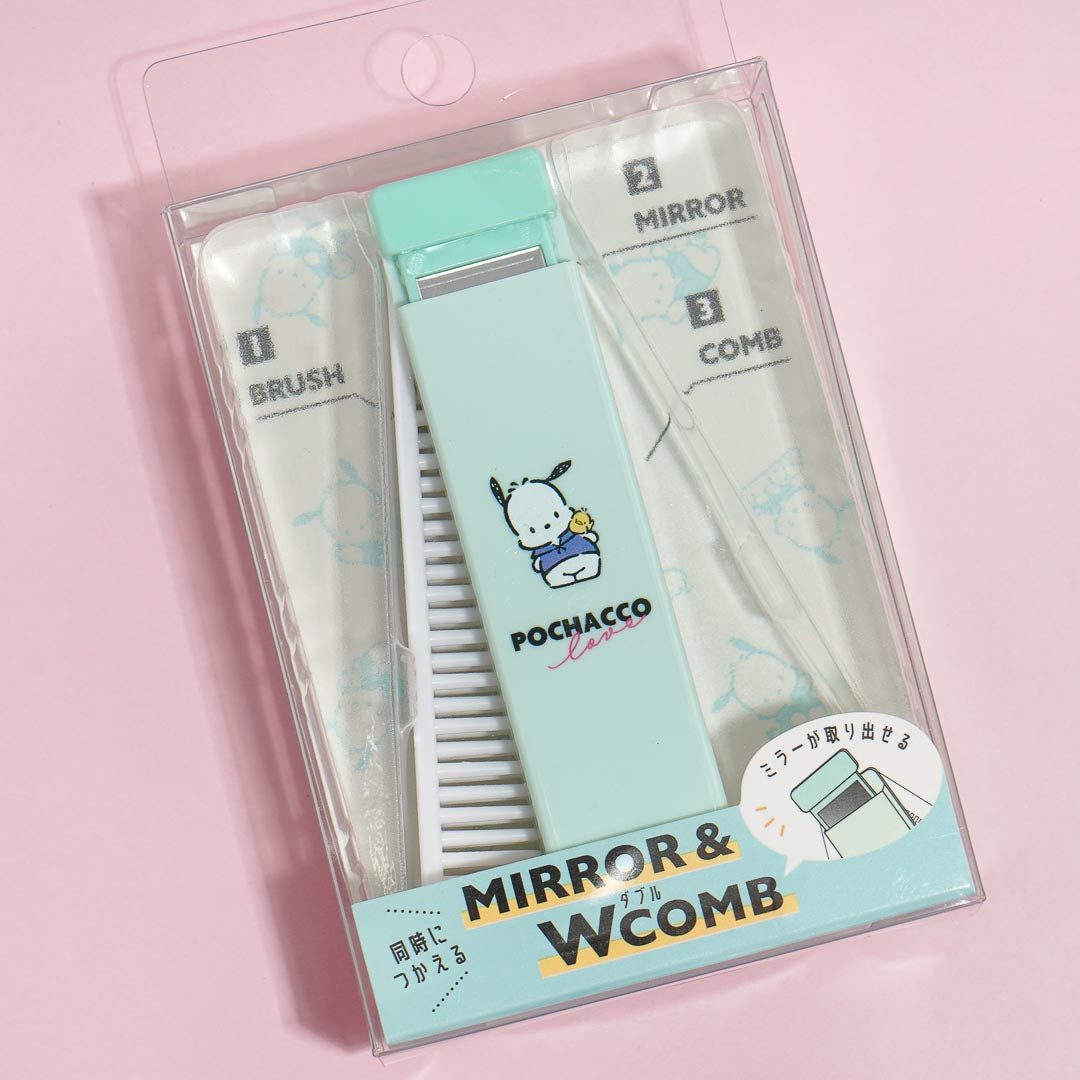 Pochacco 3-Way Folding Mirror & Comb