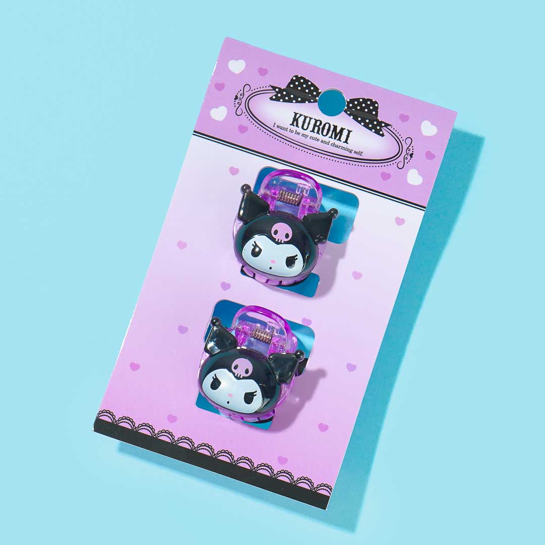 Kuromi Face Mini Claw Clips