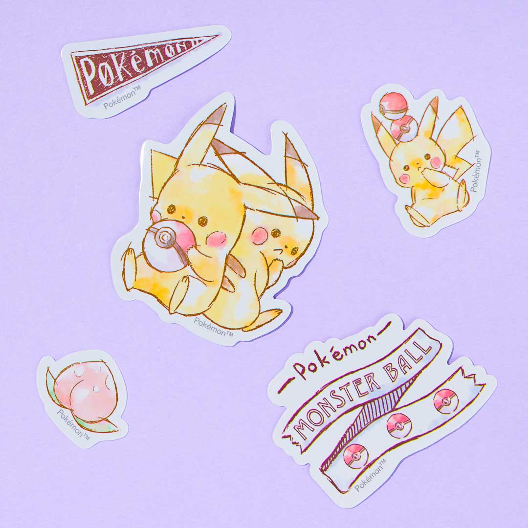 Pikachu Confused Sticker Flakes
