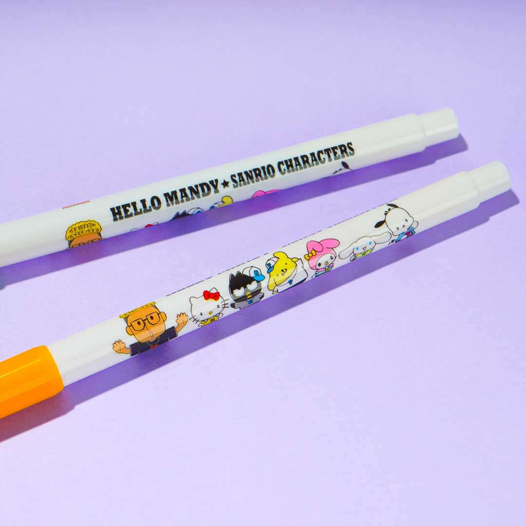 Sanrio Characters x Hello Mandy Marker Set - 2 pcs