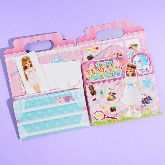 Gincho Sangyo Licca-chan Dress-Up Doll & Sticker Book