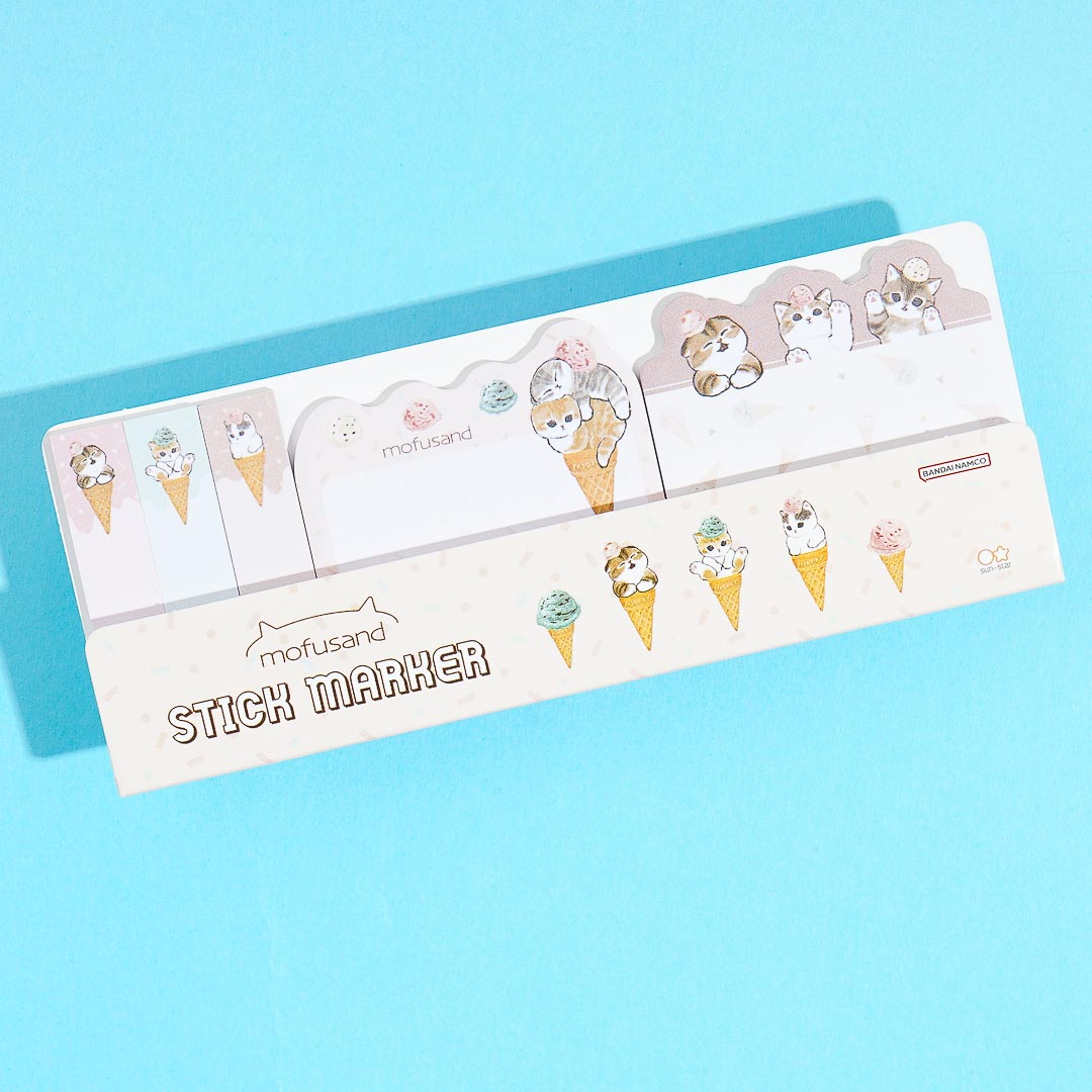 Mofusand Neko Ice Cream Sticky Notes Set
