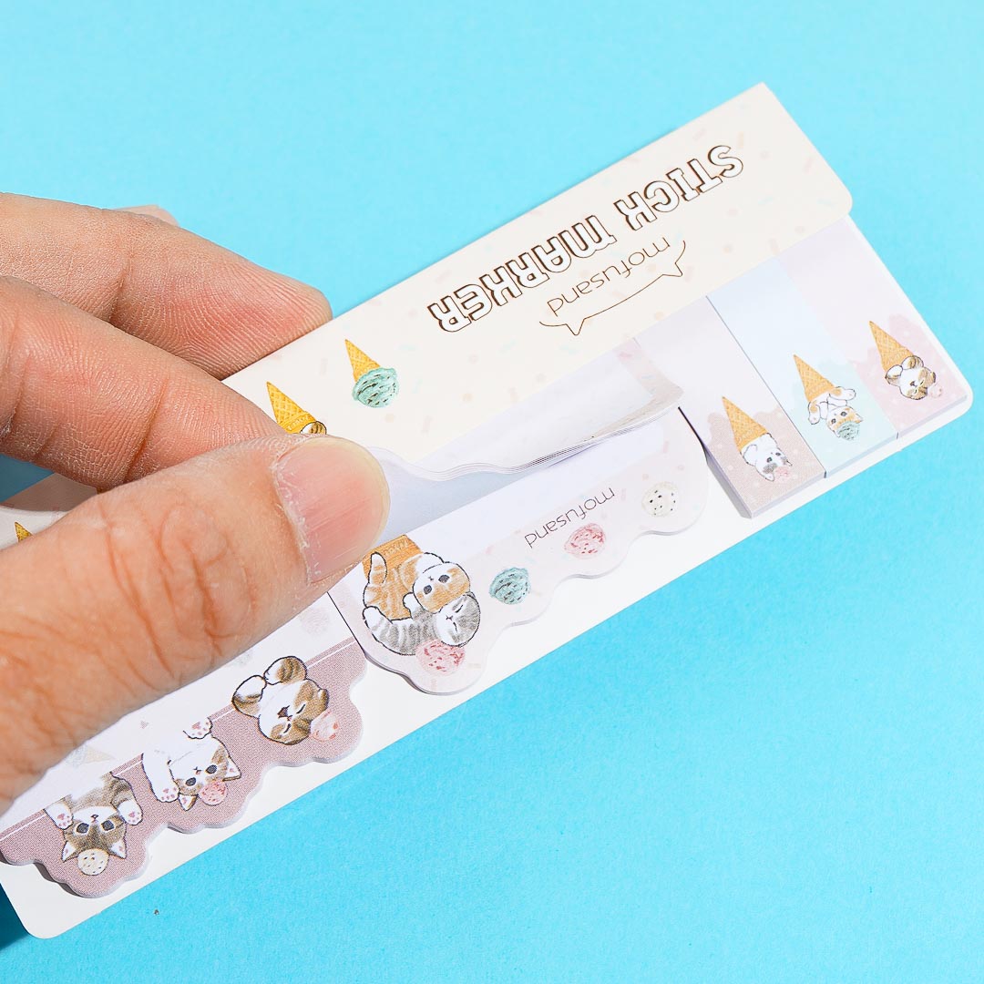 Mofusand Neko Ice Cream Sticky Notes Set